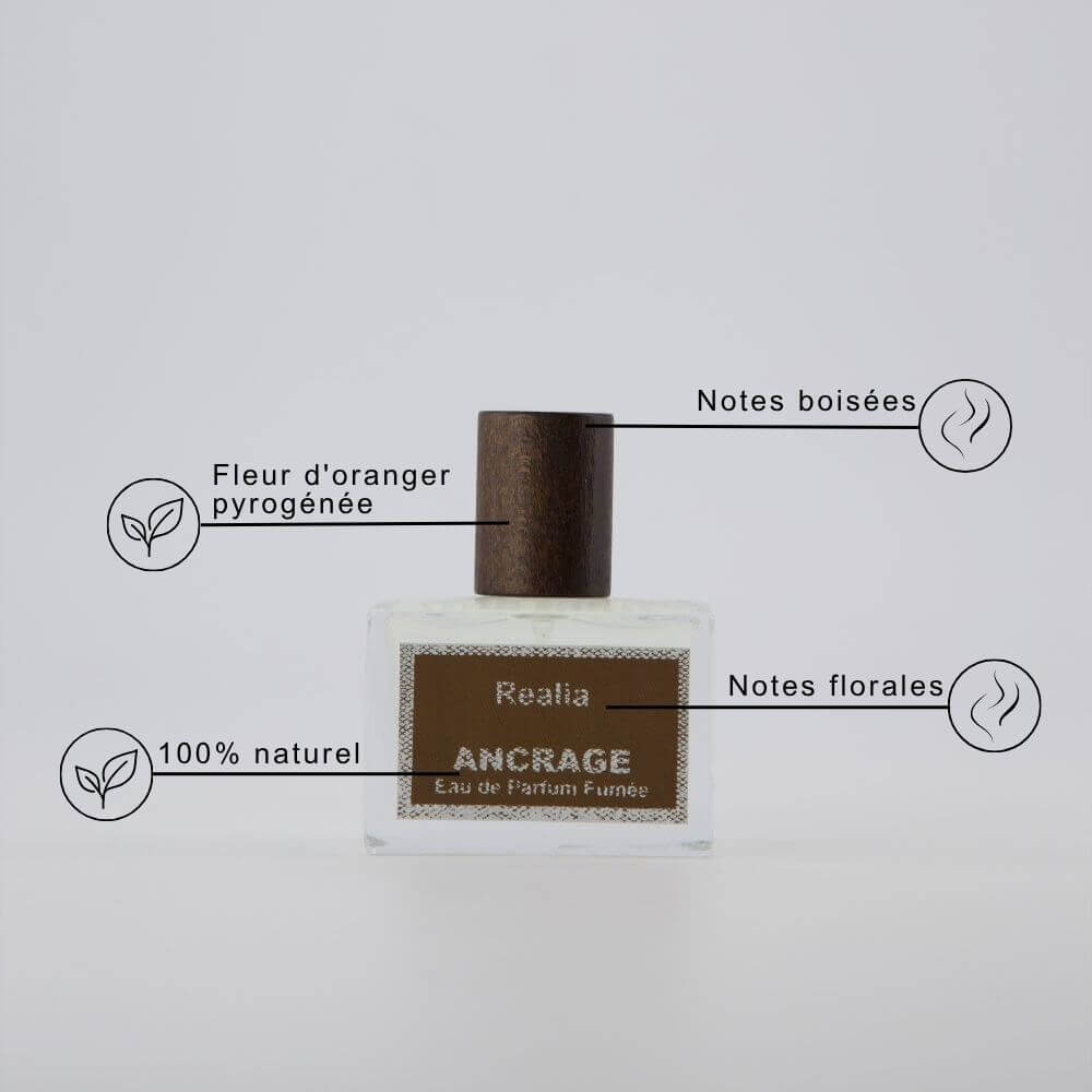 Eau de parfum à la Fleur d'oranger pyrogénée - Ancrage