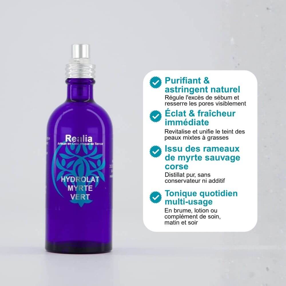 Hydrolat de Myrte Sauvage – Purifiant & astringent