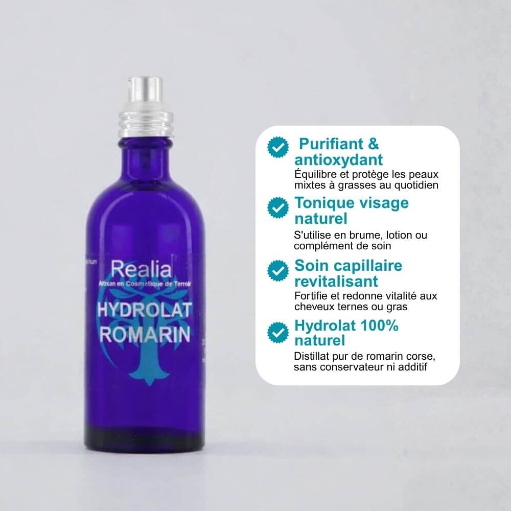 Hydrolat de Romarin de Corse – Purifiant & tonifiant