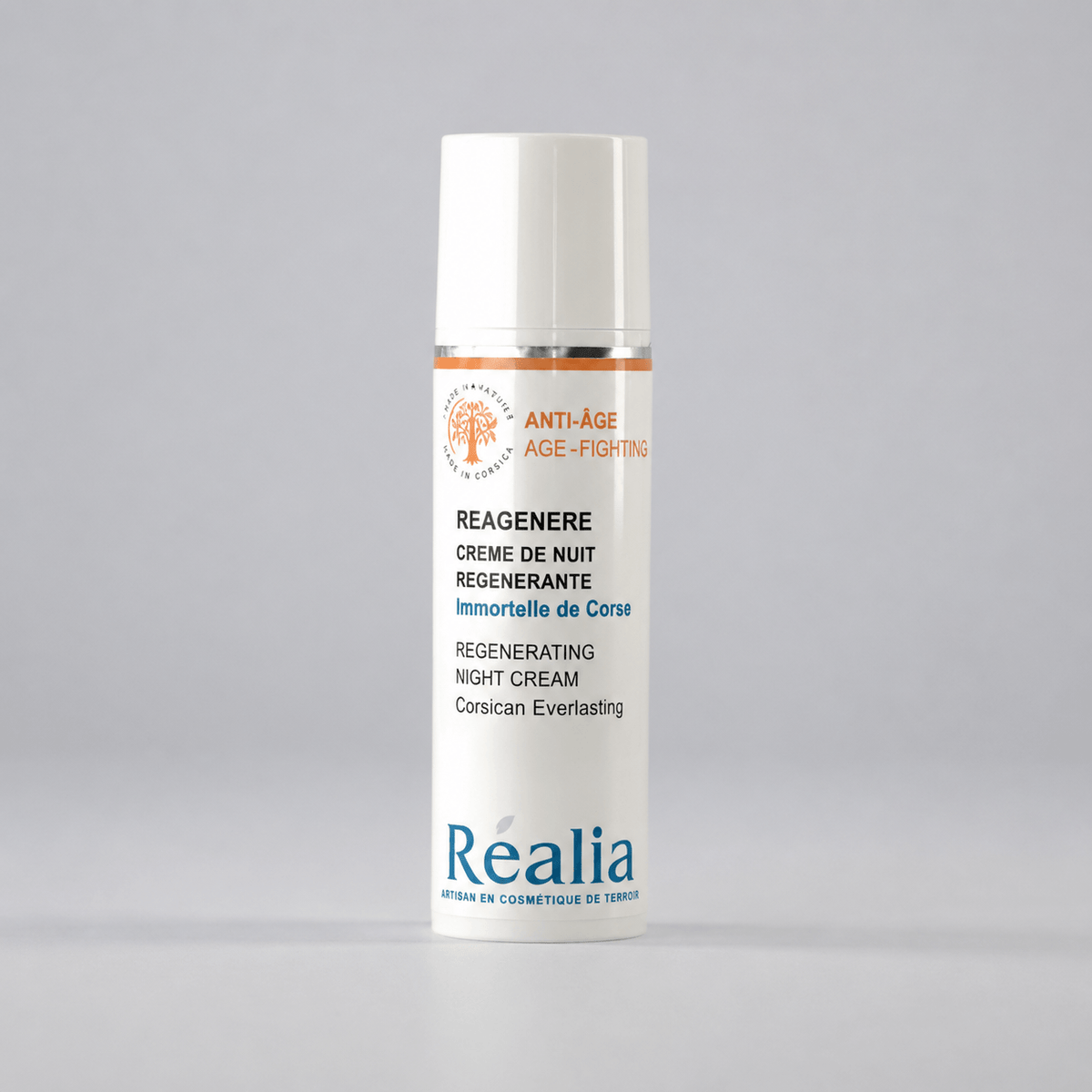 Crème de nuit régénérante à l’Immortelle de Corse - Reagenere