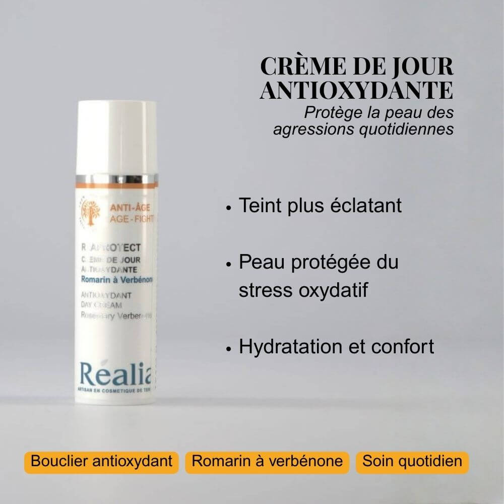 Crème de jour antioxydante au Romarin à verbénone - Reaprotect